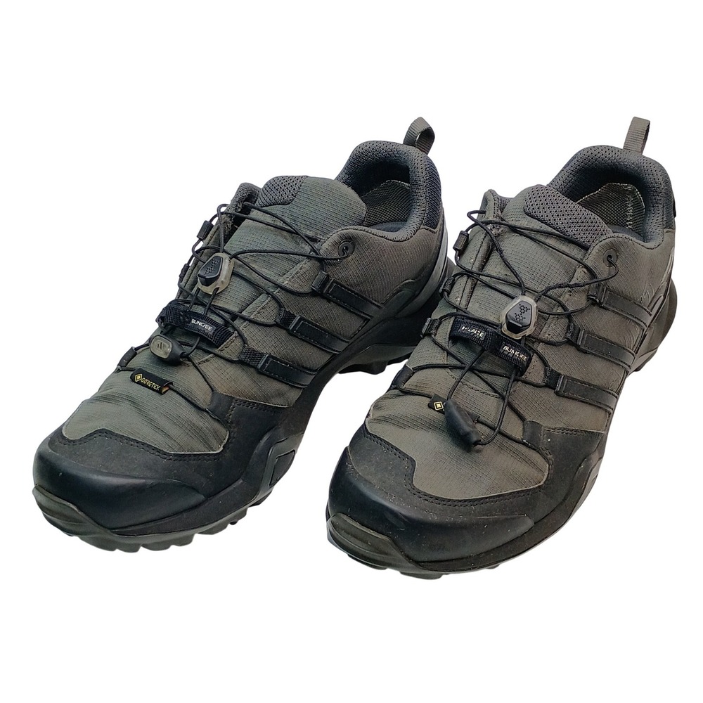 Adidas Terrex Swift R2 GTX Hiking Shoes Men Size 10.5 Grey Gore-Tex BC0383